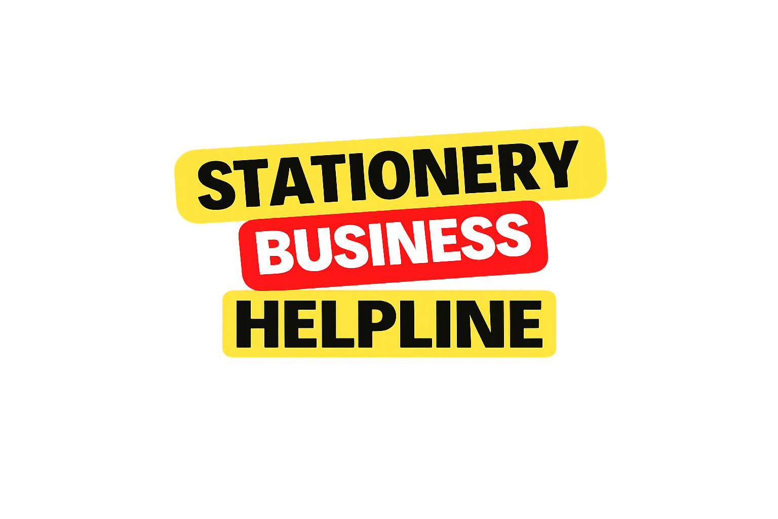 stationery business helpline logo transparent