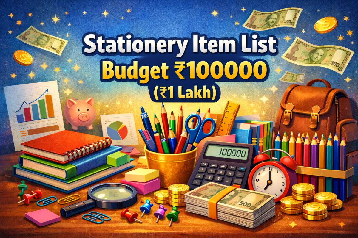 Stationery Item List ₹100000