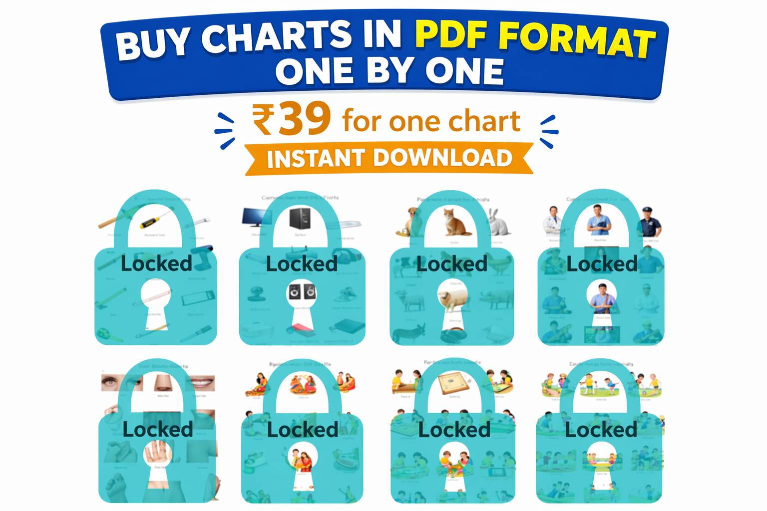 Buy educational chart one by one for school kids