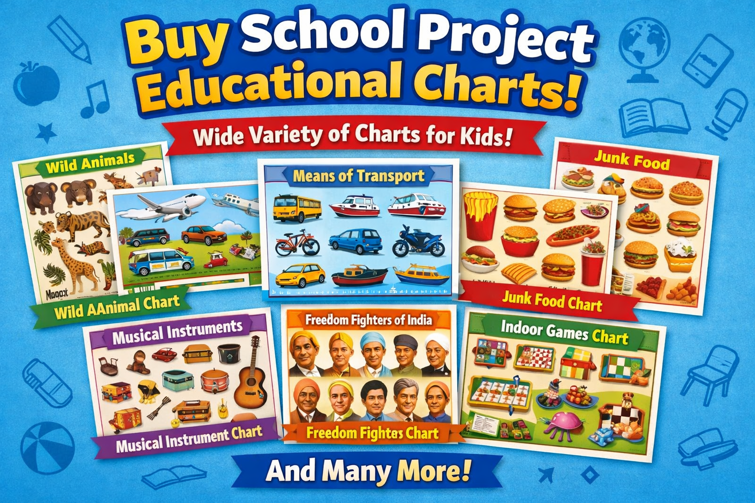 Charts for school project and printout