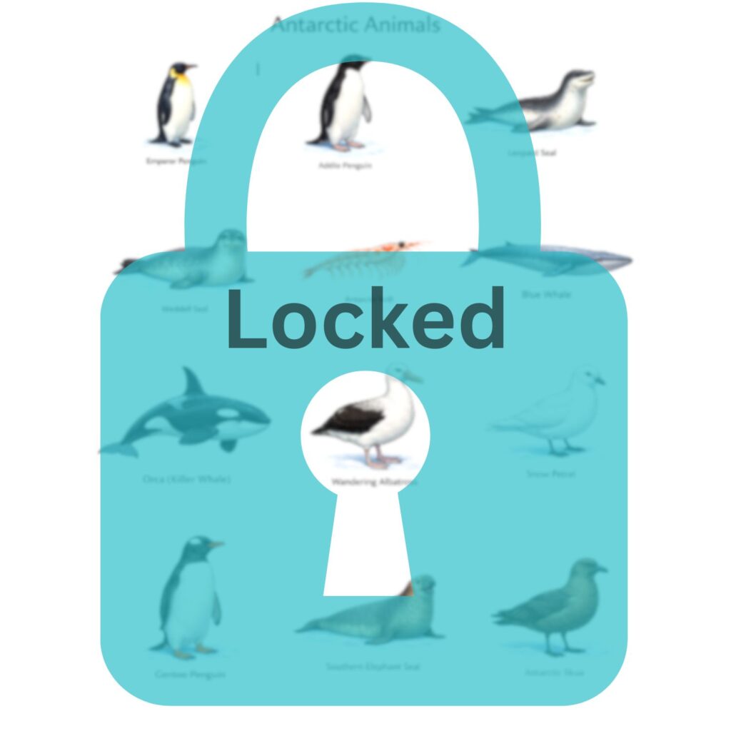 Locked Antartic animal Chart