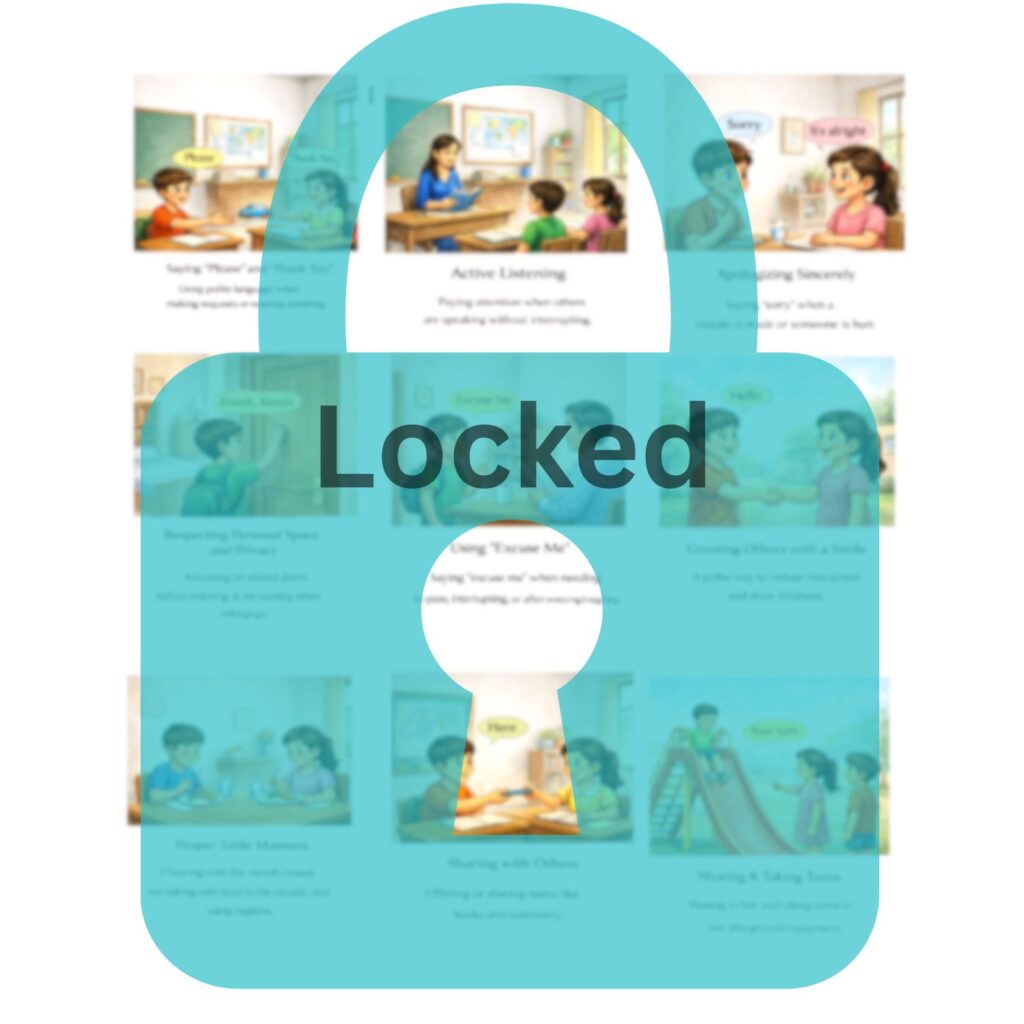 Locked Good Habits Chart