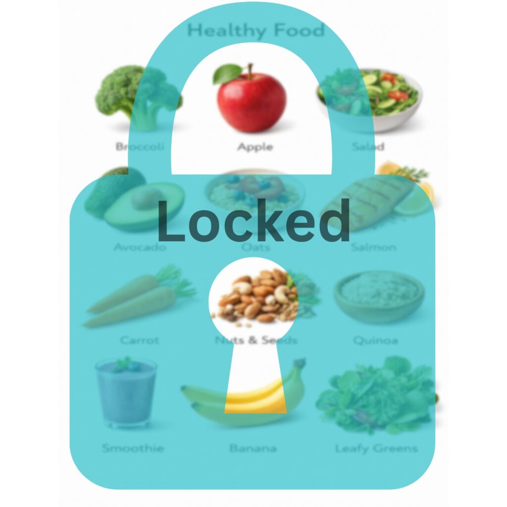 Locked Healthy Food Chart