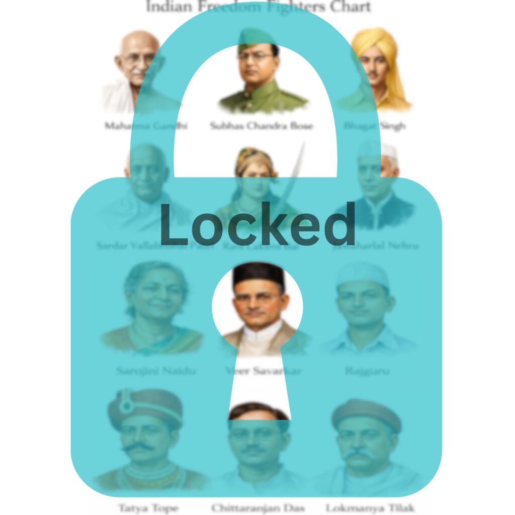 Locked Indian Freedom Fighters Chart
