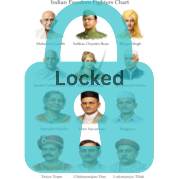 Locked Indian Freedom Fighters Chart