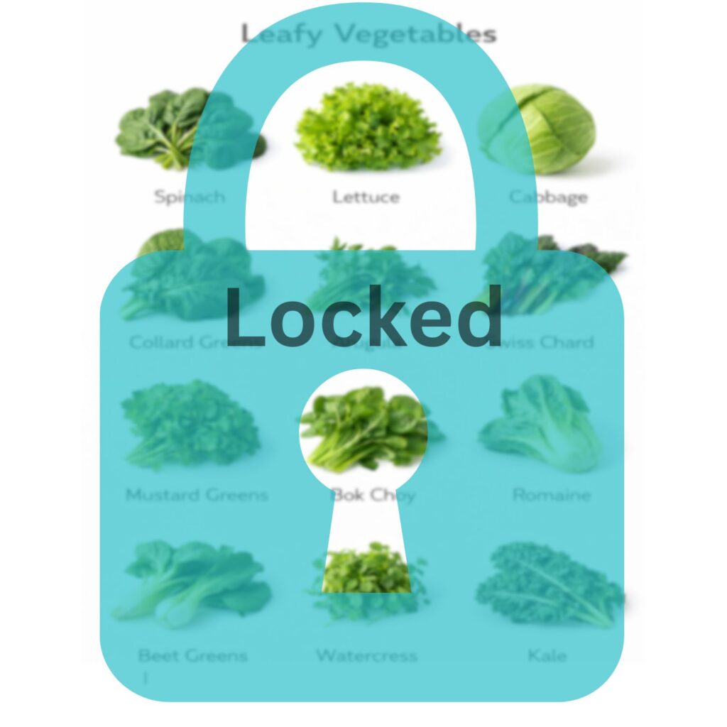 Locked Leafy Vegetables