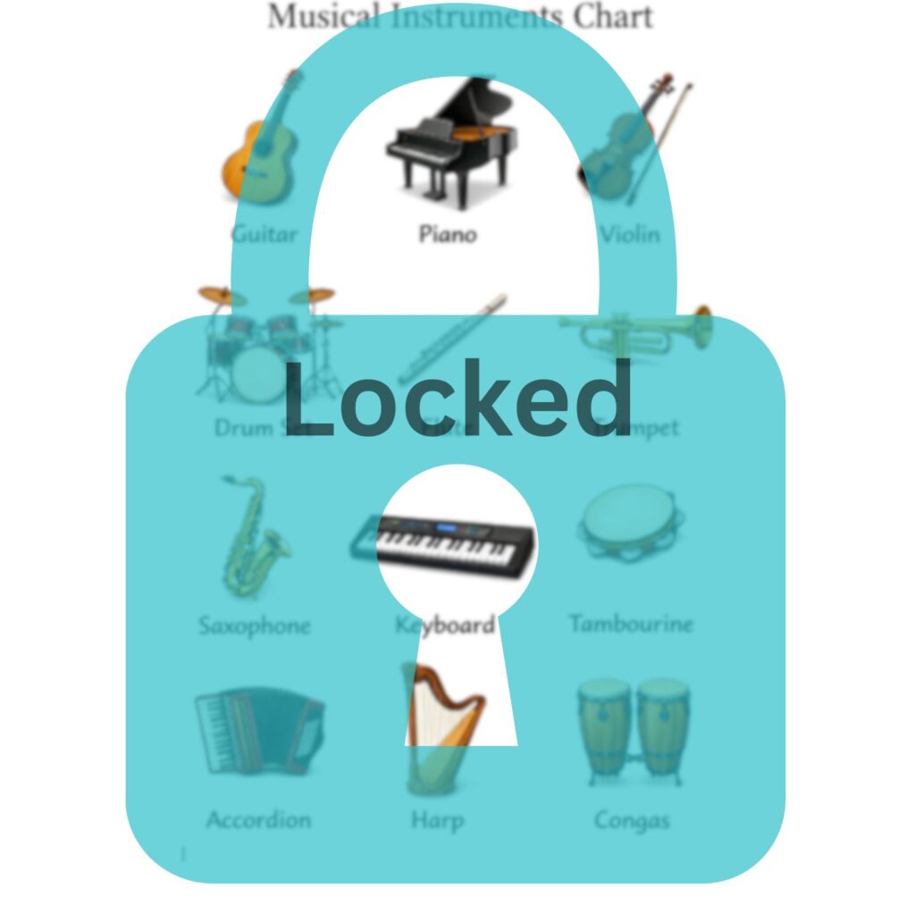 Locked Musical Instrument Chart