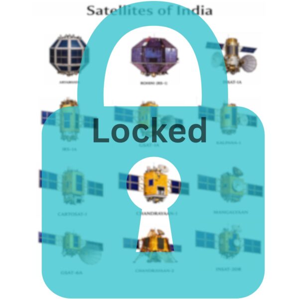 Locked Satellite image chart of India