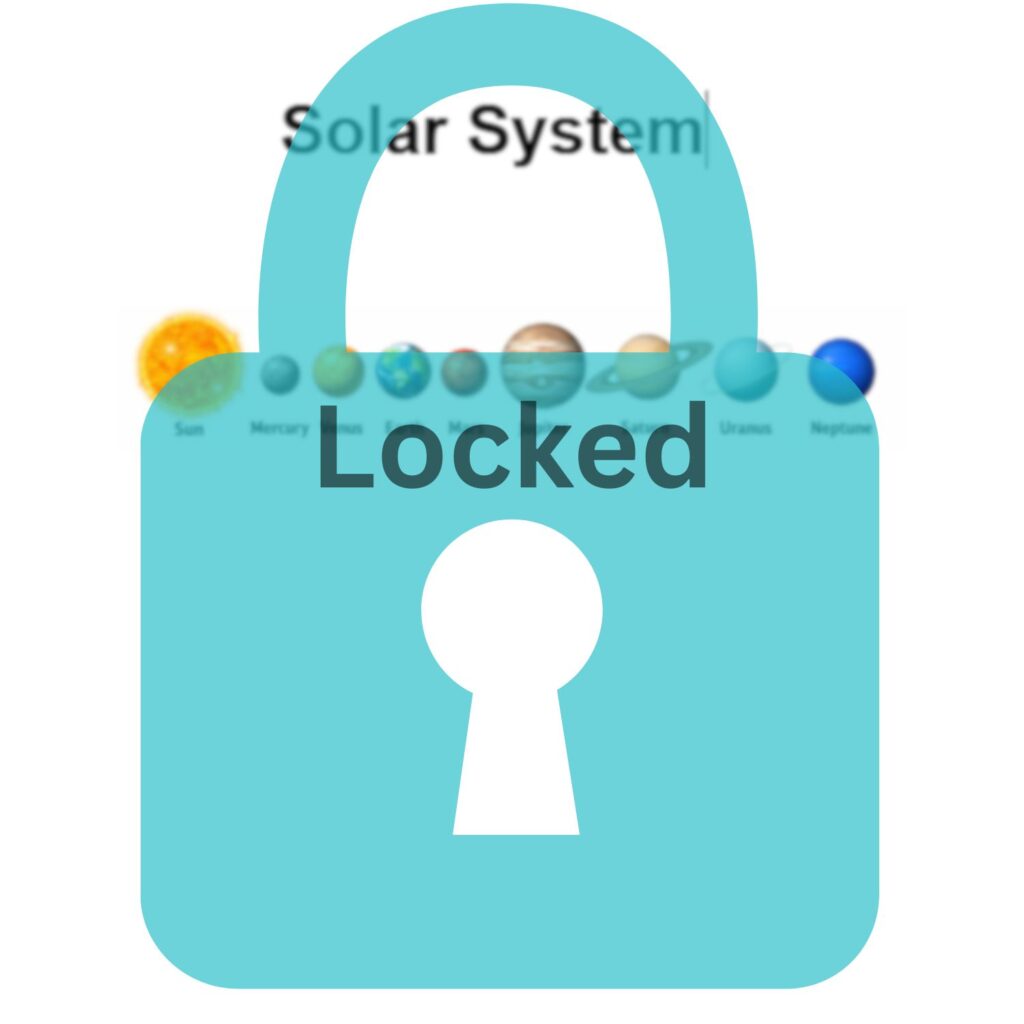 Locked Solar System Chart
