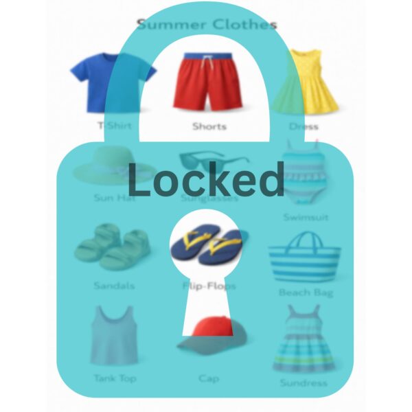 Locked Summer Clothes Chart