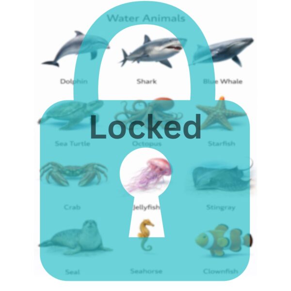 Locked Water Animals Chart