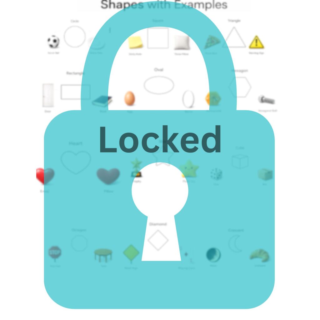 Locked shapes with example Chart